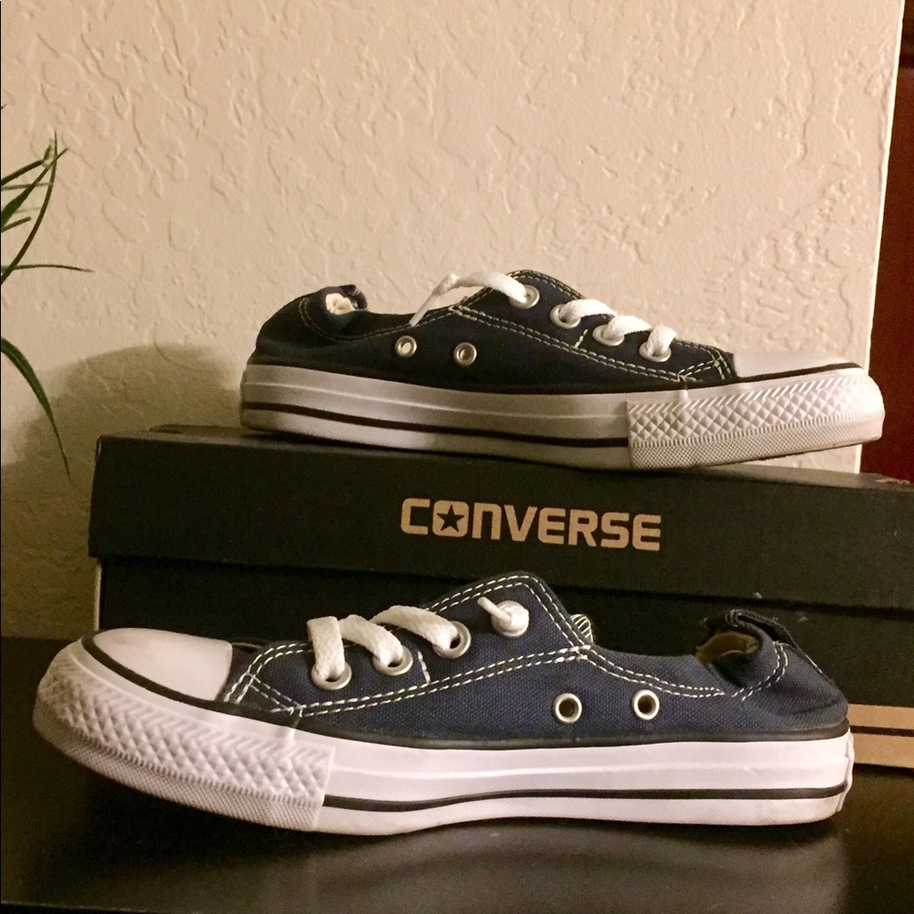 Navy Blue Converse Shoes